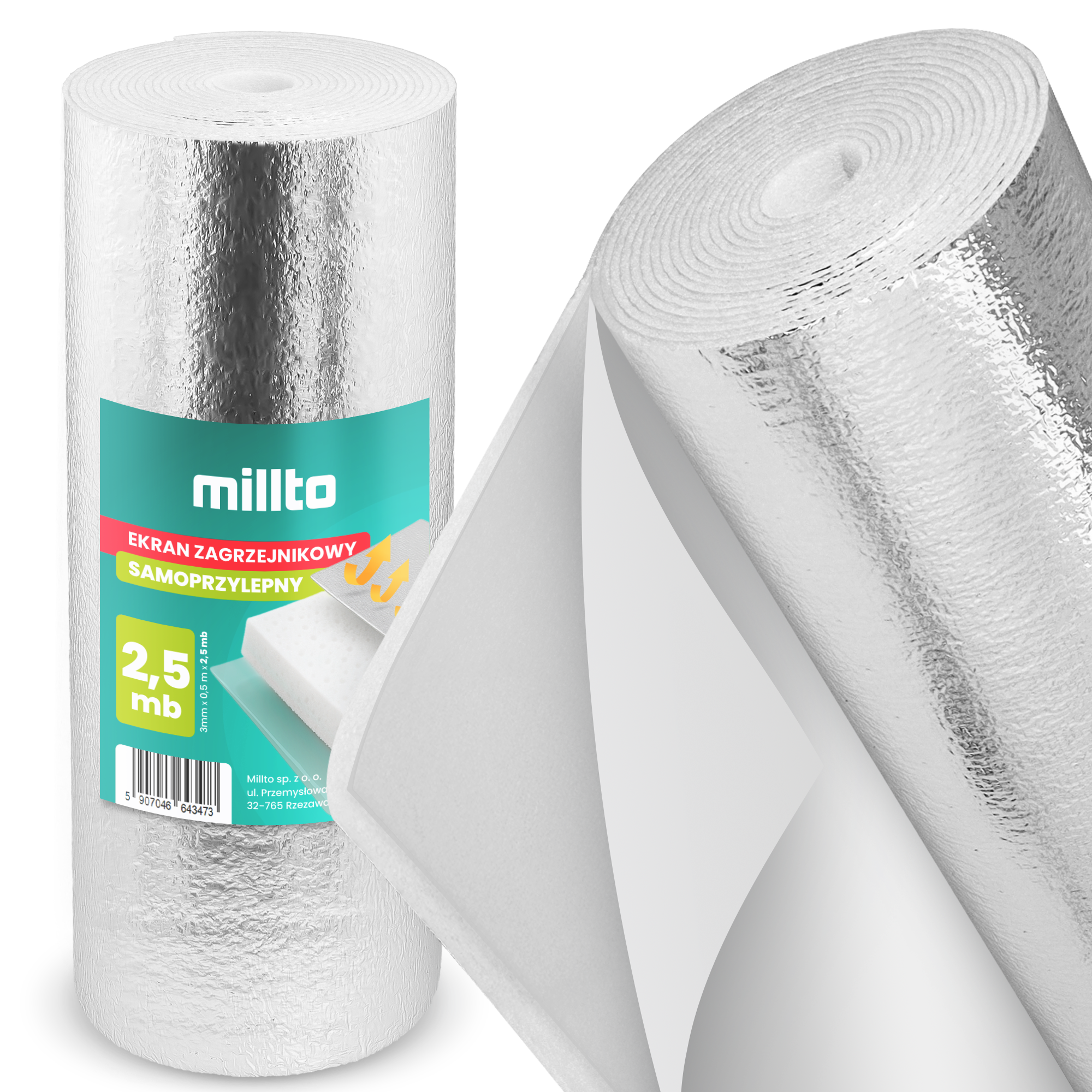 Ekran zagrzejnikowy samoprzylepny 2,5 m