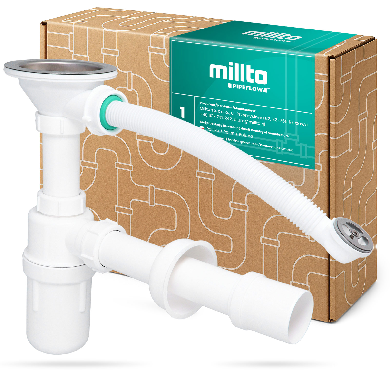 Komplety odpływowe do zlewów