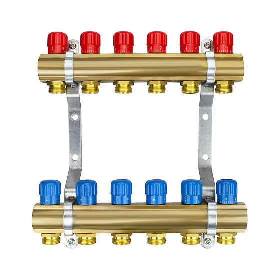 Radiant heat manifold 2 sections